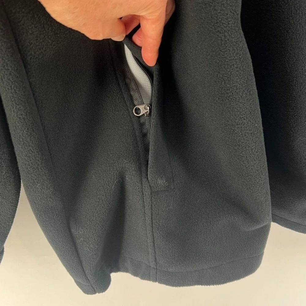 The North Face Men's Full Zip Windbreaker Windstopper Black Jacket Men Size XXL